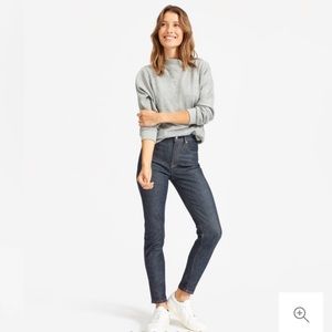 Everlane high-rise skinny jeans 26, dark indigo